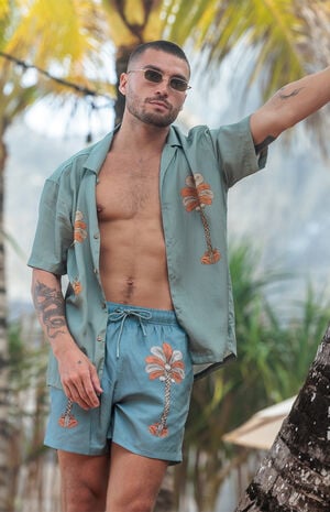 Oasis Palms 4.5" Swim Trunks image number 5