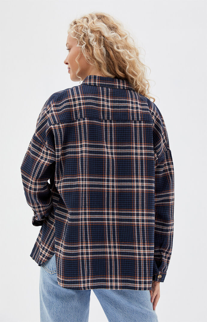 pacsun flannel moletom com capuz