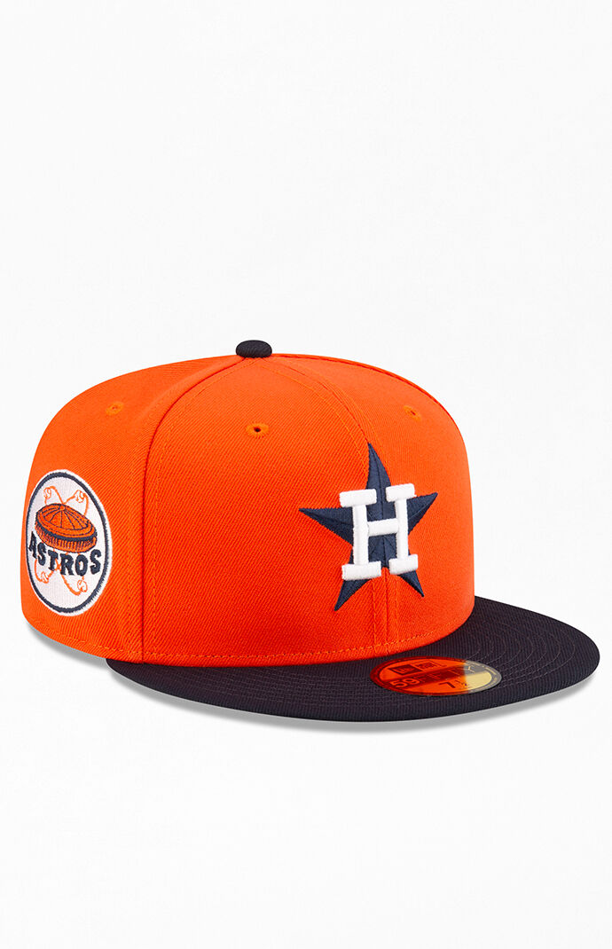 Diet Starts Monday x New Era Houston Astros 59FIFTY Fitted Hat Orange Navy 7 1 2