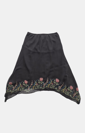 2000s Y2K Floral Midi Skirt image number 2