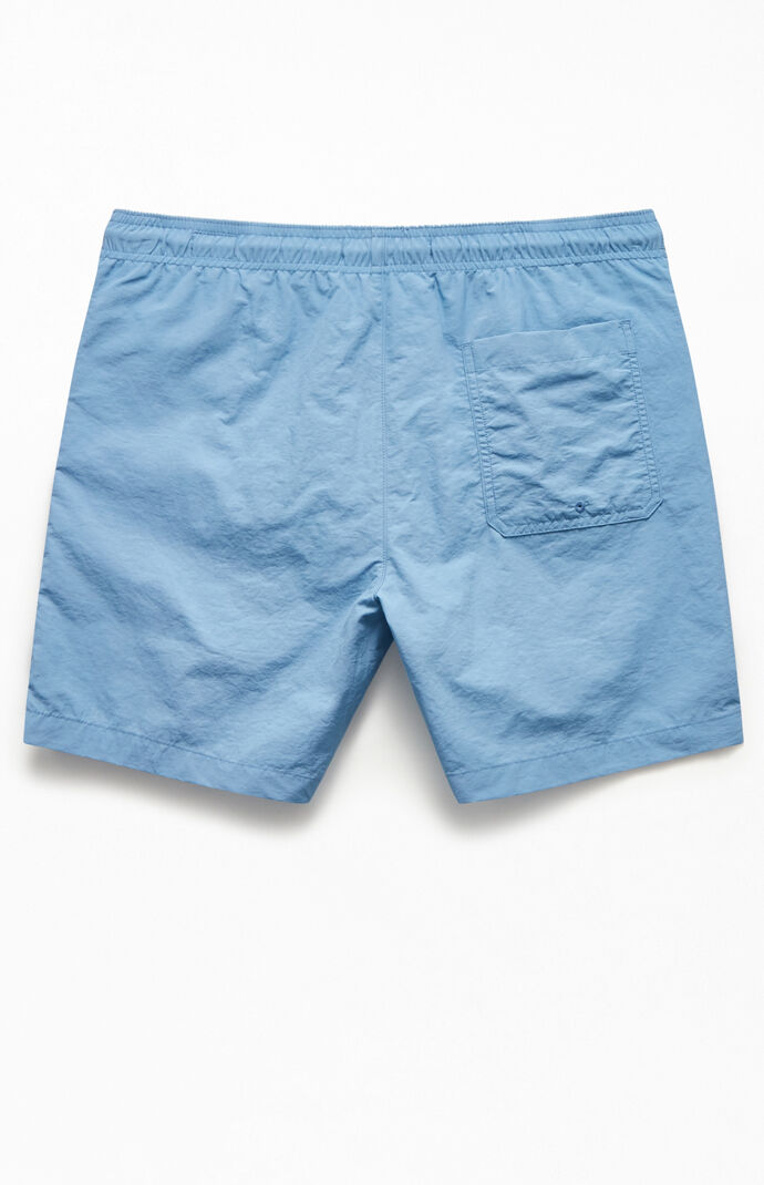 Solid Color 17" Swim Trunks