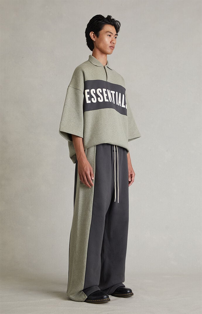 Fear of God ESSENTIALS Iron Gray Paneled Lounge Baggy Sweatpants