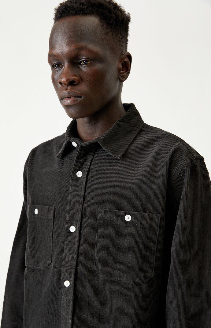 Corduroy Long Sleeve Button Up Shirt