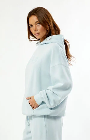 Seashell Embroidered Oversized Hoodie image number 3