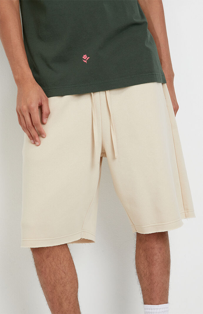 Pacsun Tan Fleece Volley Sweat Shorts