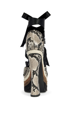 Women's Fonteyn Brown Snake Block Sandals image number 3