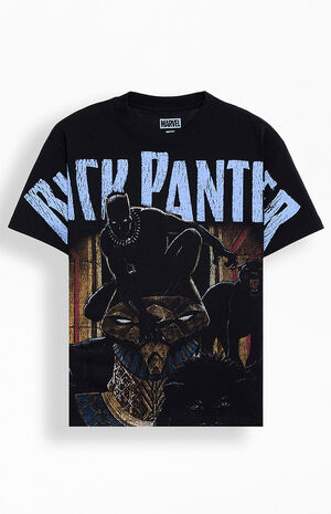 Marvel Black Panther T-Shirt Ufficiale Killmonger Jaguar Scratch, Maglietta Unisex A Maniche Corte
