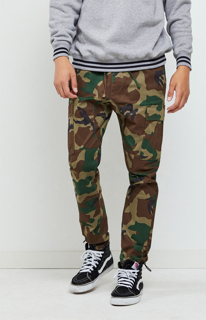 Pacsun drop skinny camo cargo jogger pants shop
