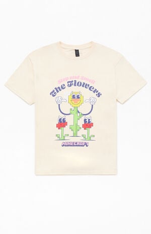 Kids Minecraft Flowers T-Shirt image number 1
