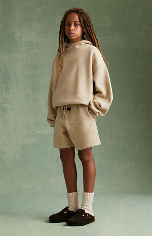 Essentials Gold Heather Hoodie image number 5