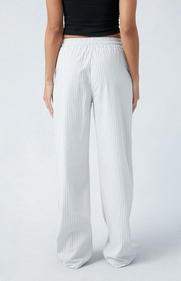 Pacsun white striped jeans shop