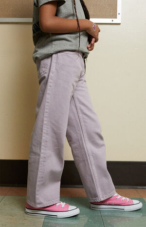 Lavender Wide Leg Jeans image number 3