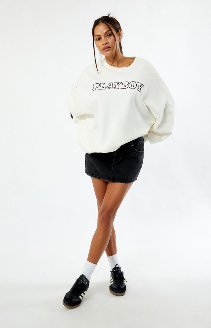 Playboy By PacSun Big Classic Crew Neck Sweatshirt PacSun