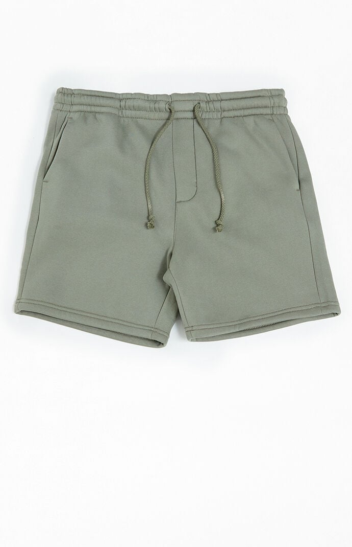 PacSun Light Gray Fleece Volley Shorts PacSun