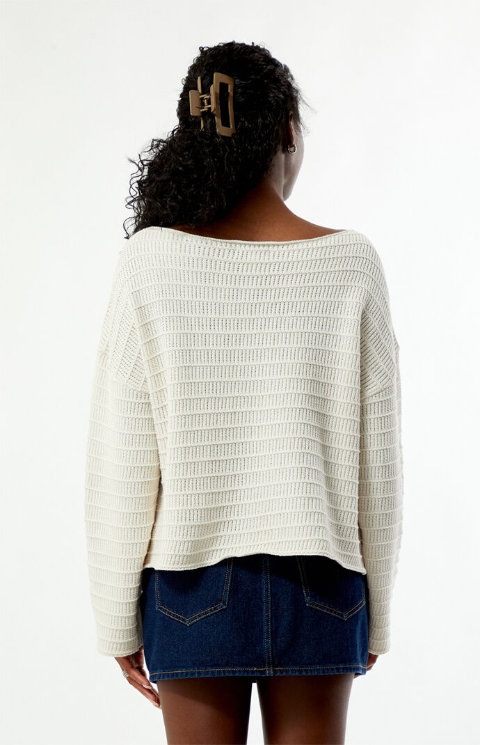 Your Favorite Leni Off-The-Shoulder Sweater