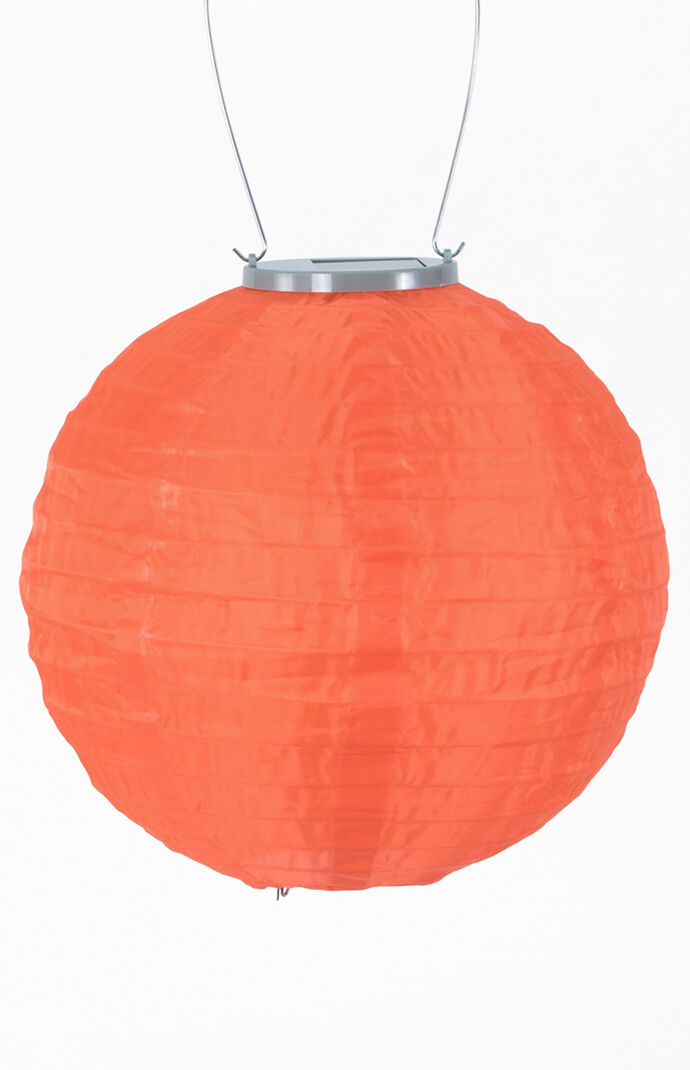 Orange Original 10" Round Solar Lantern