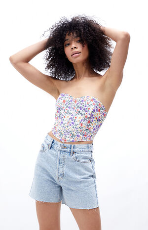 Strapless Corset Top image number 1