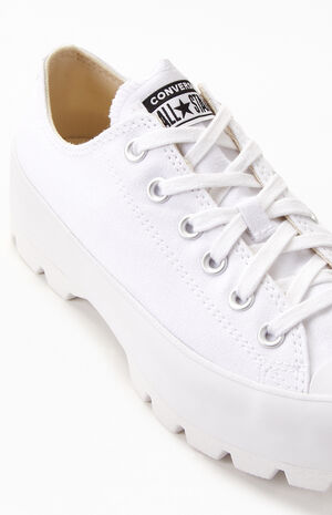 Women's White Chuck Taylor All Star Lugged Low Sneakers image number 6