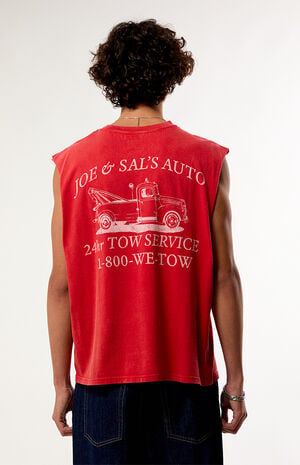 Joe and Sal's Cut-Off Muscle T-Shirt image number 3