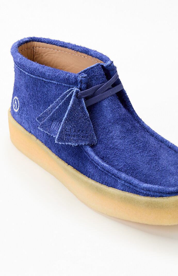 Clarks x Hidden NY Blue Suede Wallabee Cup Boots | PacSun
