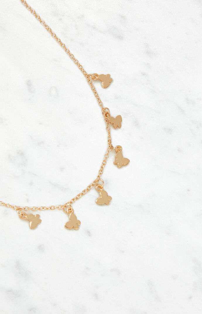 Mini Multi Butterfly Necklace