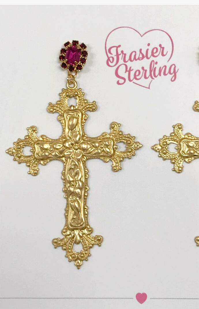 Frasier Sterling Vatican City Earrings at