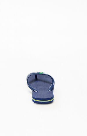 Women's Pink Brazil Logo Flip Flop Sandals image number 3