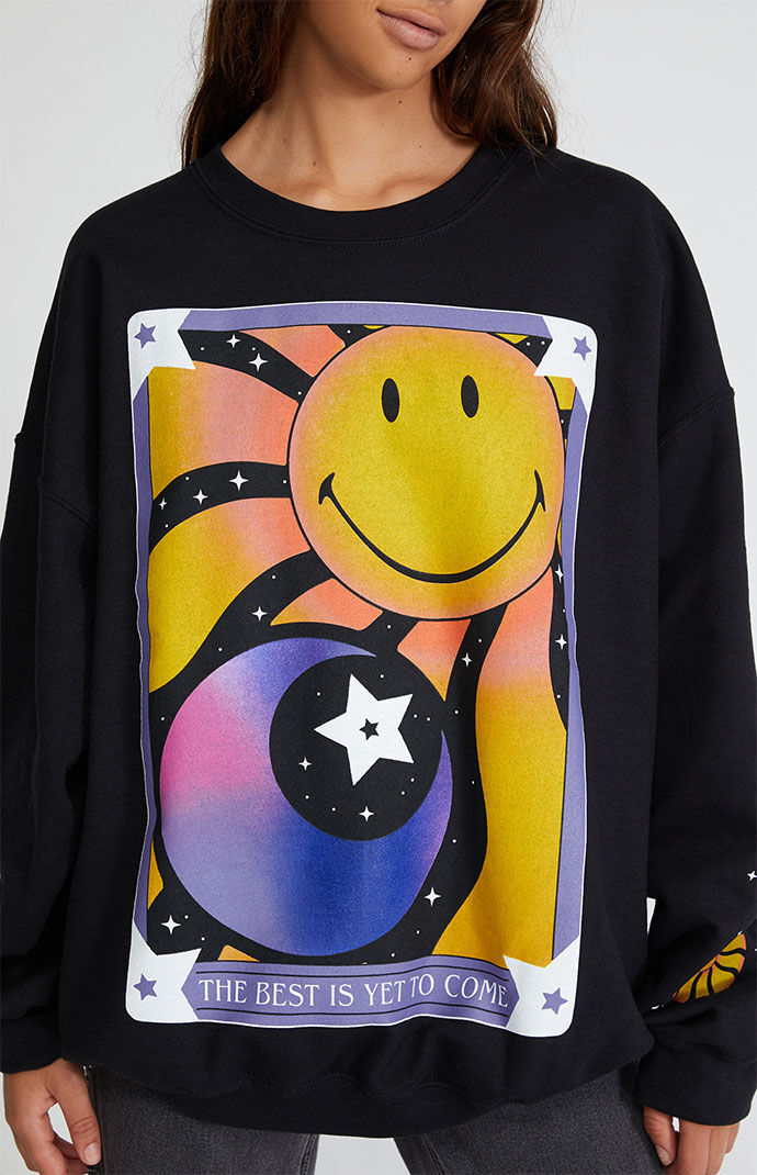 Pacsun smiley face sweatshirt new arrivals