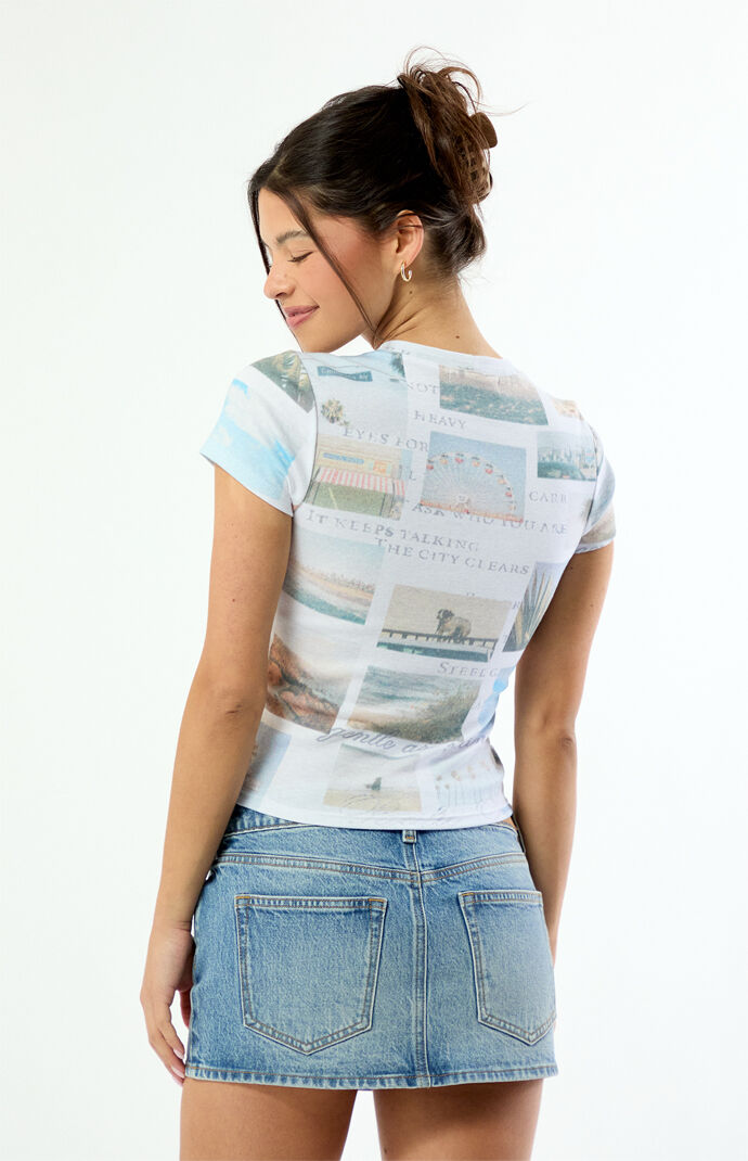 Your Favorite AOP Summer Destination Skimmer T-Shirt