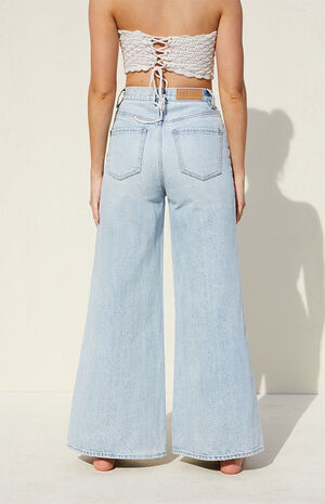 Eco Light Blue Extreme Wide Leg Jeans image number 5