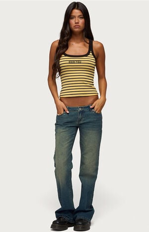 Moonie Low Rise Bootcut Jeans image number 4