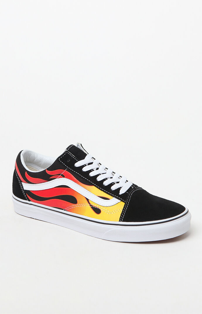 vans flame old skool chile