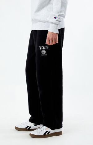 x PacSun Reverse Weave Open Bottom Sweatpants image number 3