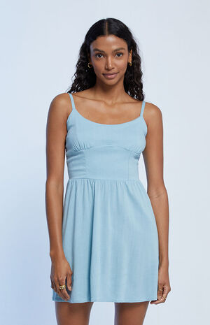 Bustier Fit & Flare Mini Dress image number 3