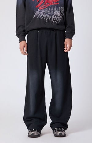 Pleated Extreme Baggy Fleece Sweatpants image number 2
