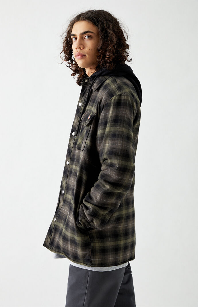 Hooded Flannel Shacket