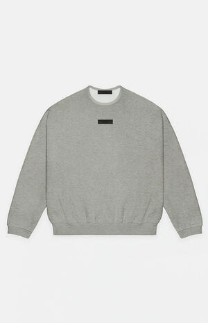 Dark Heather Oatmeal Crew Neck Sweatshirt image number 6