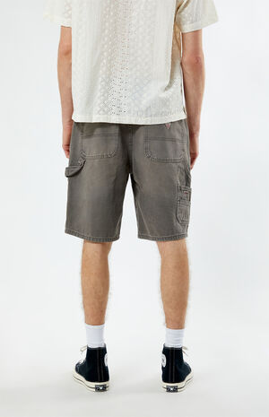 Stained Green Carpenter Shorts image number 4