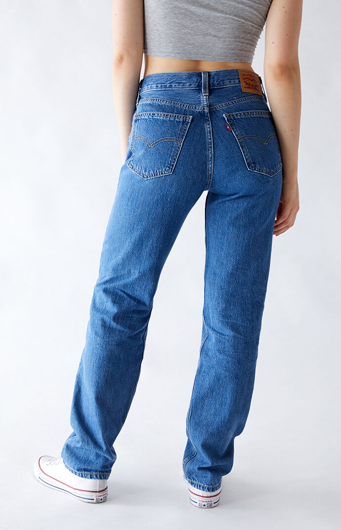 Levi's Dark Blue Low Pro Jeans | PacSun