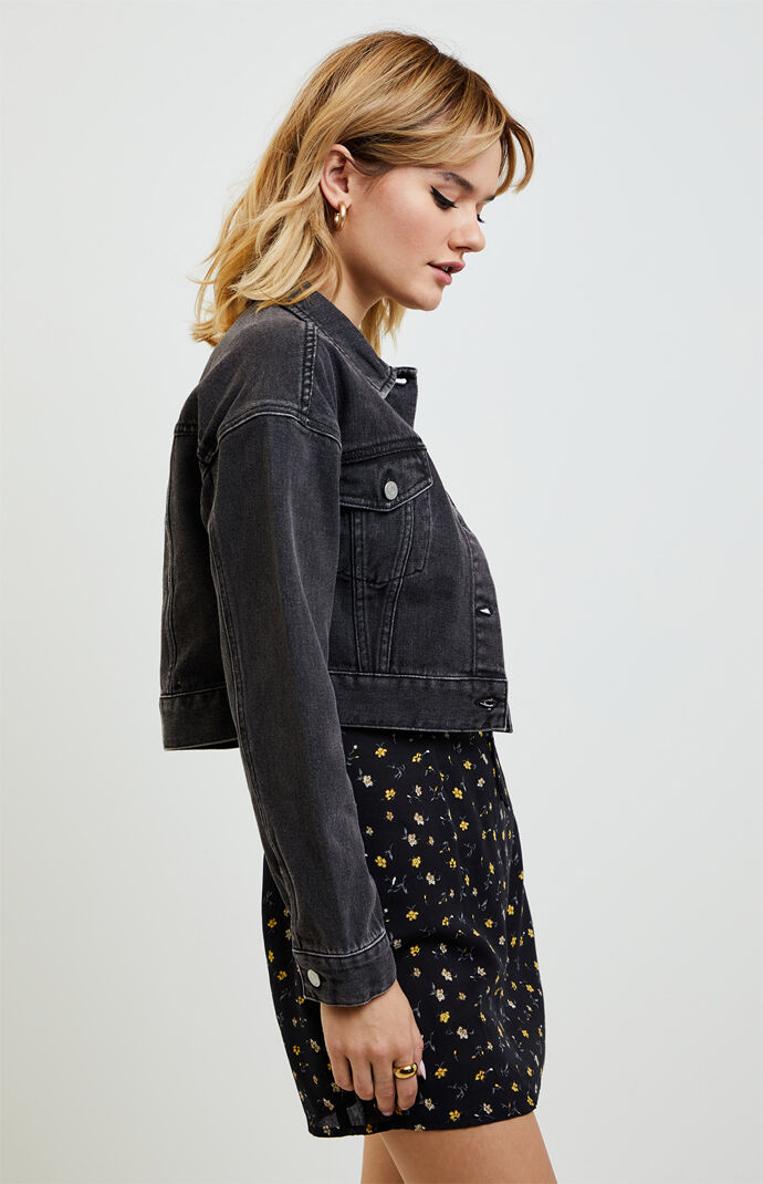 Tapered Cropped Trucker Jacket