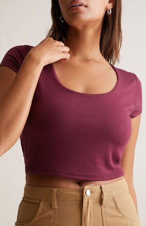 Sculpting Hazel Fitted Scoop Top image number 6