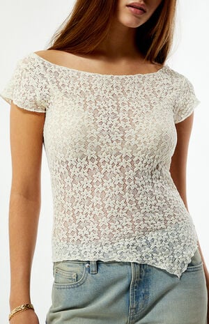Beth Open Lace Top image number 2