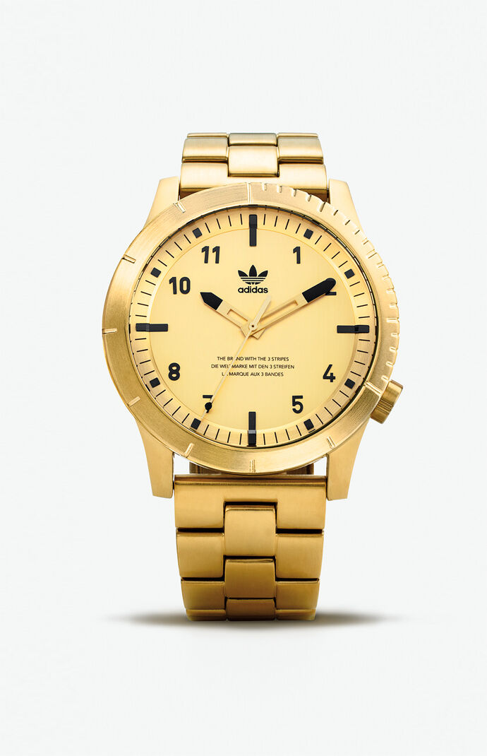 adidas watch gold