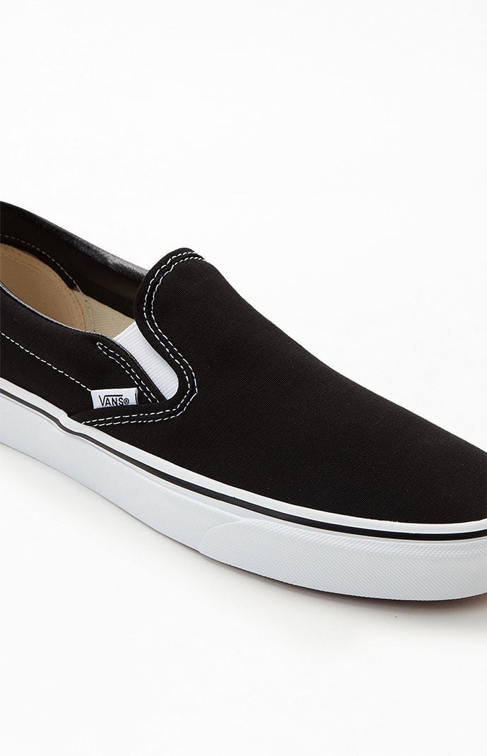Vans slip-on black clearance