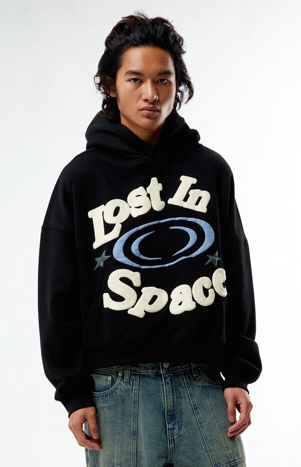 Pacsun Lost In Space Puff Graphic Cropped Hoodie PacSun
