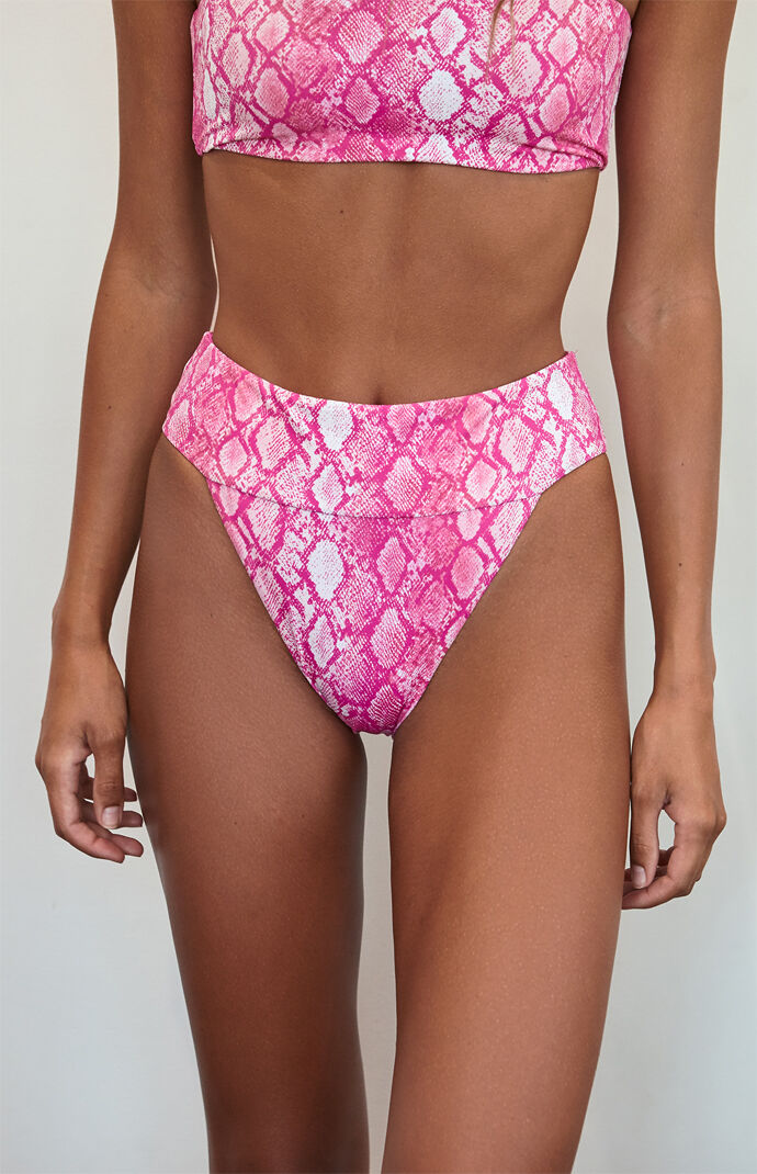 la hearts high waisted bikini bottom