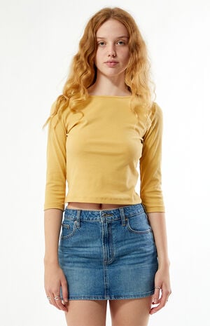 Donna Crew Neck 3/4 Sleeve Top image number 2