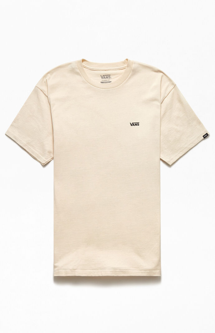 Cream Left Chest Logo T-Shirt