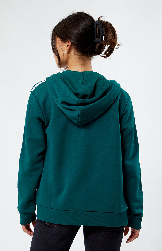 Adidas originals hoodie with clearance shoulder 3 stripes green