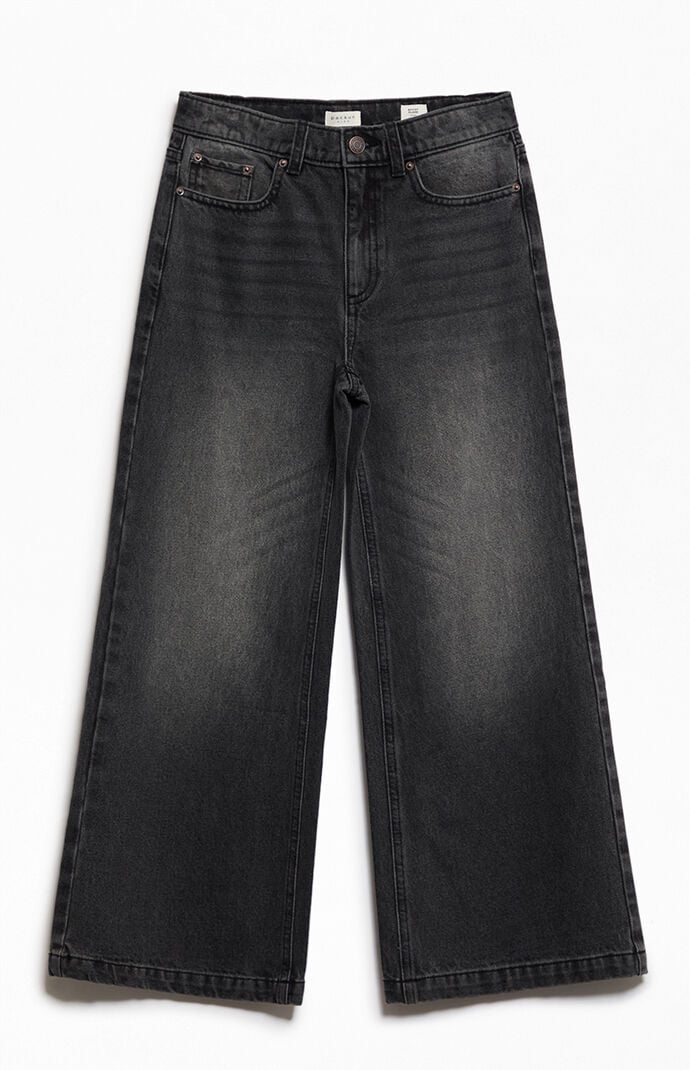 Pacsun Kids Baggy Flare Jeans Black